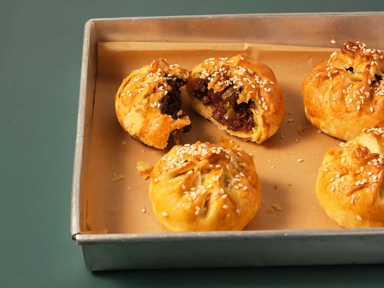 Homemade Char Siu Bao In Oven